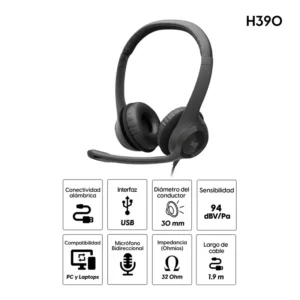 Logitech H390