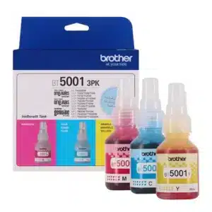 Pack De Tintas Brother Bt5001‑3Pk – Trío De Color Confiable Para Ecotank